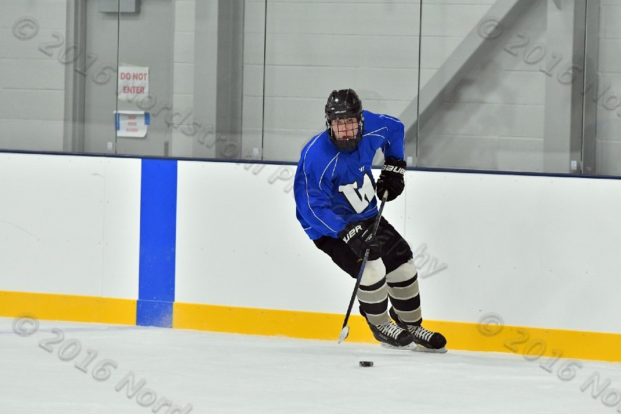 Wheaton College Men\'s Ice Hockey vs Middlesex Community College. - Photo By: KEITH NORDSTROM